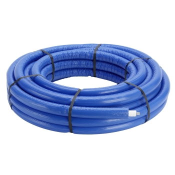 VN607388000 Viega Smartpress Buis 25x2,8mm Blauw Isolatie S9 RL25