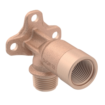 60228500100 Geberit MasterFix Muurplaat MF1/2x1/2 (L=57, MF x bi.dr., brons)