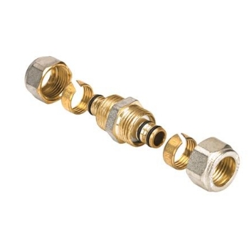 81028830020 Henco Knel Sok 16mm (messing, 2x knel, vernikkeld)