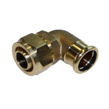 81028820168 Henco Overgang Knie 26x22 (messing, pers x knel, V- & M-contour)