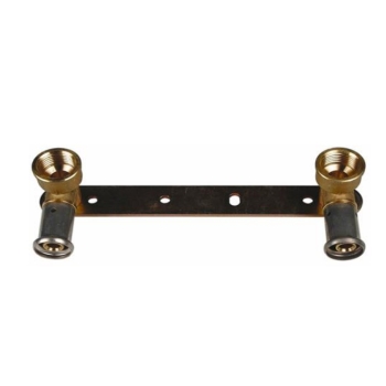 81028820093 Henco Muurplaat Gemini 14x1/2 - 16x1/2 (messing, opbouw, HOH=153)