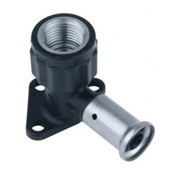 81028810197 Henco Muurplaat 14x1/2 (inox, pers x bi.dr. H=56)