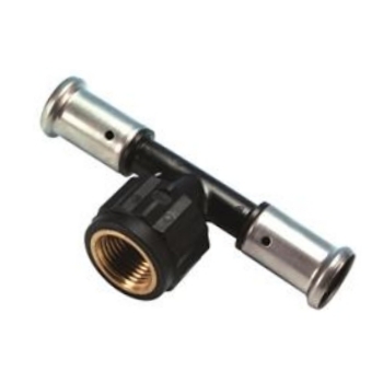 81028810055 Henco T-stuk Binnendraad 16x1/2x16 (PVDF, pers x bi.dr.)