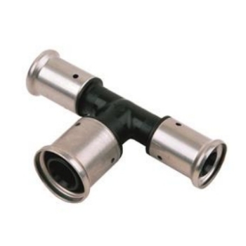 81028810050 Henco T-stuk Verloop 16x20x16 (PVDF, 3x pers)