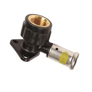 81028910080 Henco Gas Muurplaat Kort 16x1/2 (bi.dr. PVDF)