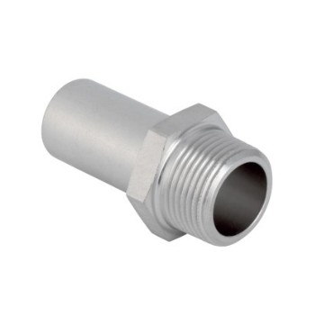 GN319360000 Geberit Mapress RVS316 Puntstuk 22x3/4 (bu.dr. x spie)