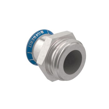 GN317320000 Geberit Mapress RVS316 Puntstuk 18x3/4 (bu.dr. x pers, G-draad)