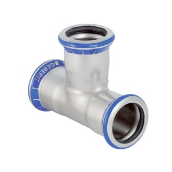 GN330080000 Geberit Mapress RVS316 T-stuk 12mm (3x pers)