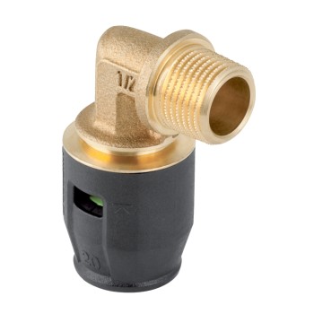 65226200100 Geberit PushFit 90gr Bocht 25x3/4 (push x bu.dr.)
