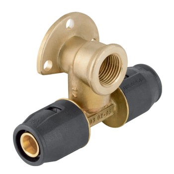 65129300100 Geberit PushFit Muurplaat 20x20x1/2 (36mm, bi.dr. x push, doorlus, rec
