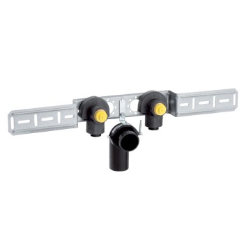 65129800100 Geberit PushFit Muurplaat 20x1/2 (bi.dr. x push, duo, afvoerb., messin