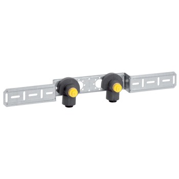 65030000100 Geberit PushFit Muurplaat 16x1/2 (bi.dr. x push, duo, geisoleerd)