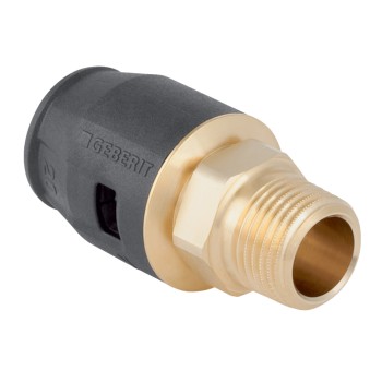 65055100100 Geberit PushFit Puntstuk 16x1/2 (push x bu.dr., messing)