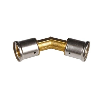 81028820091 Henco 45gr Bocht 26mm (messing, 2x pers)