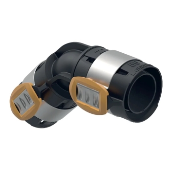 62006700100 Geberit FlowFit 45gr Bocht 75mm (PPSU, 2x pers)
