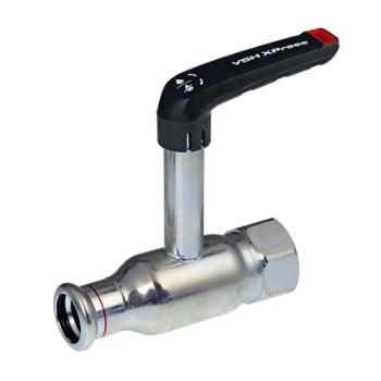 VH105000100100 VSH XPress FullFlow C-staal Kogelkraan 54x2 (verlengd, pers x bi.dr.)
