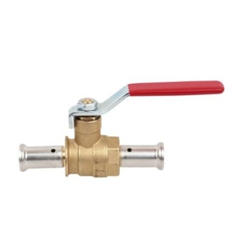 Henco Kogelkraan (messing, 2x pers)