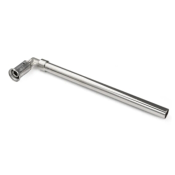 81028820146 Henco Overgang Knie 14x12 (pers x spie, L=200, messing, vernikkeld)