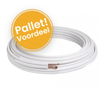 ENF12200001 Ebrille Duo Koelleiding 1/4x3/8 RL=20 (iso wit 9mm) (palletprijs)